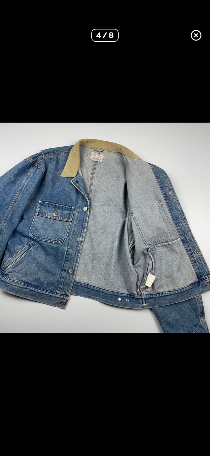 105) 90s 폴로랄프로렌 덩가리 데님 자켓 상품이미지4