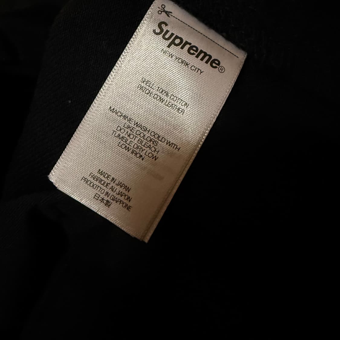 슈프림 리지드 루즈 핏 셀비지 진 블랙 25FW 30 상품이미지4