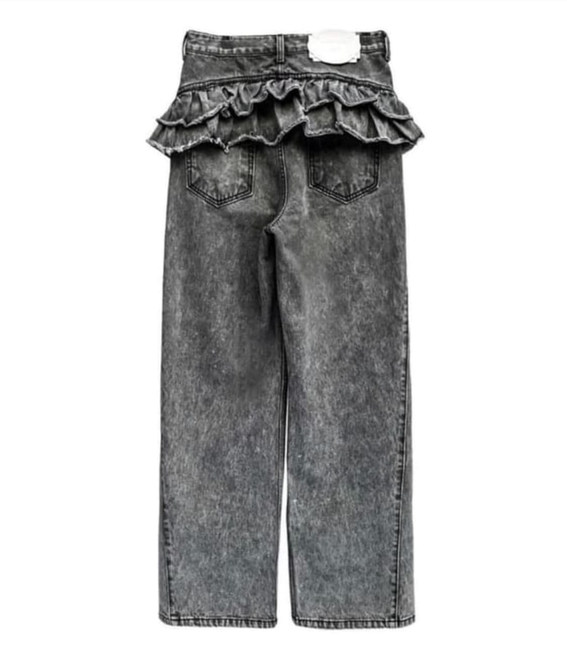 울리카 프릴 돌청 팬츠 상품이미지1