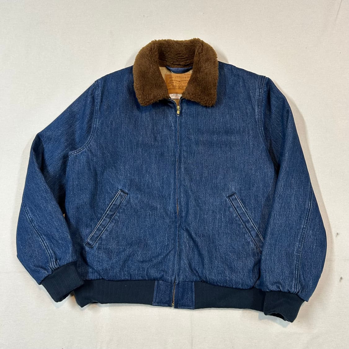 M) 리바이스 프리미엄 데님 블루종 봄버 시어링 자켓 상품이미지1