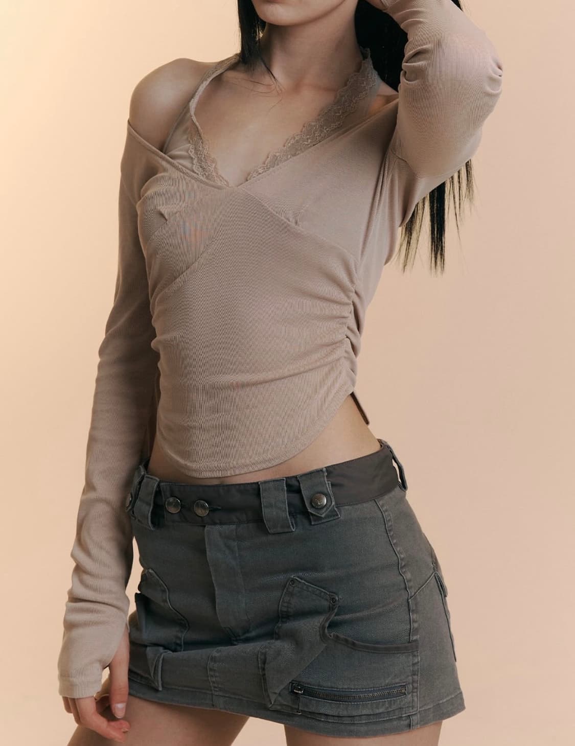 플리즈노팔로우 카밀라 포켓 미니스커트 m 상품이미지3