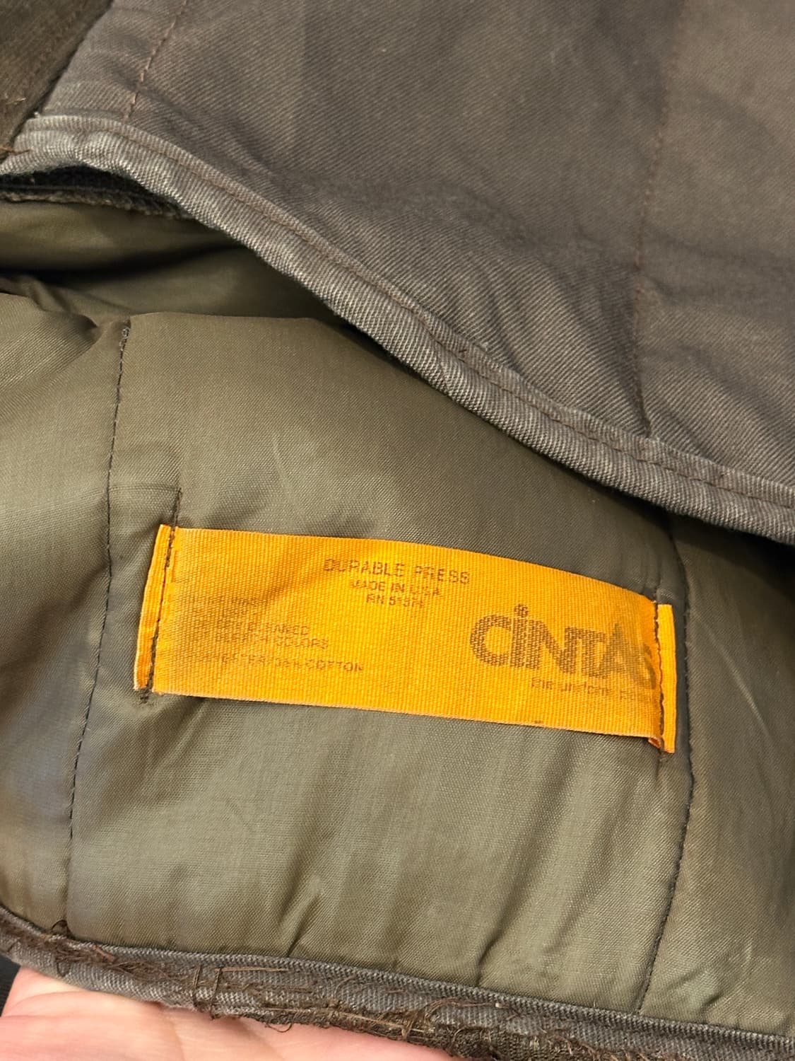 80s USA Cintas 신타스 패치워크 슈팅자켓 베스트 XL 상품이미지5