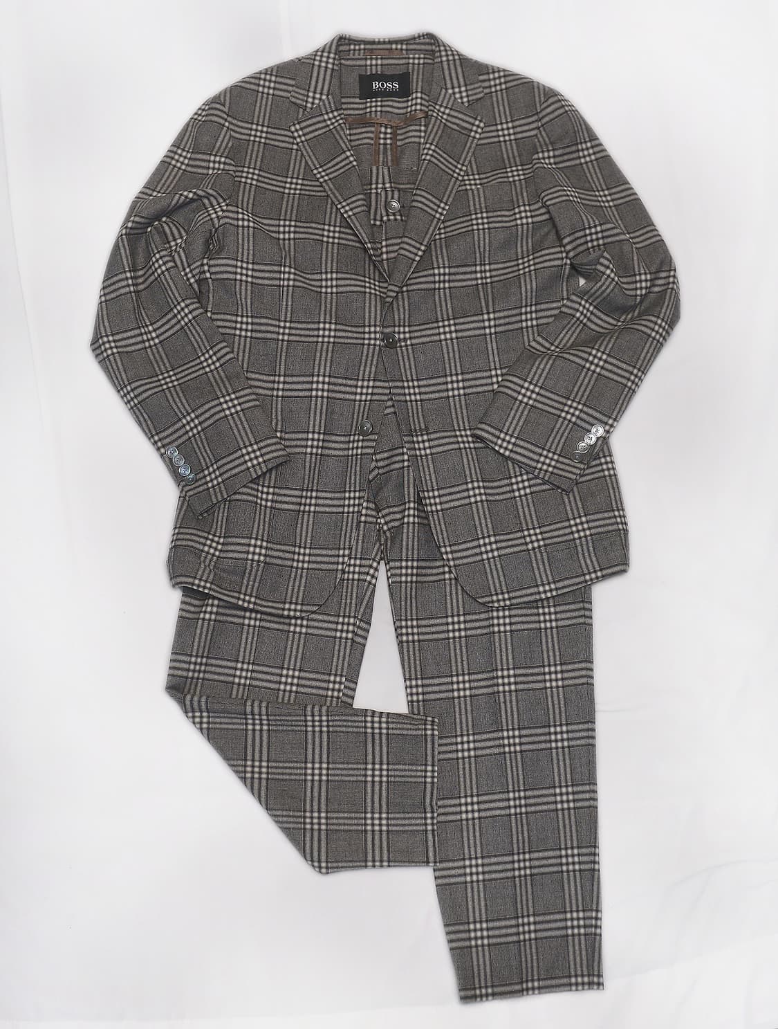 휴고 보스 마르조또 이태리 클래식 체크 수트 셋업 (48+50/100) 상품이미지2