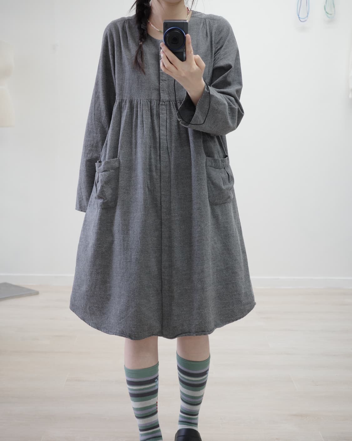 Urban Research charcoal one-piece 상품이미지5