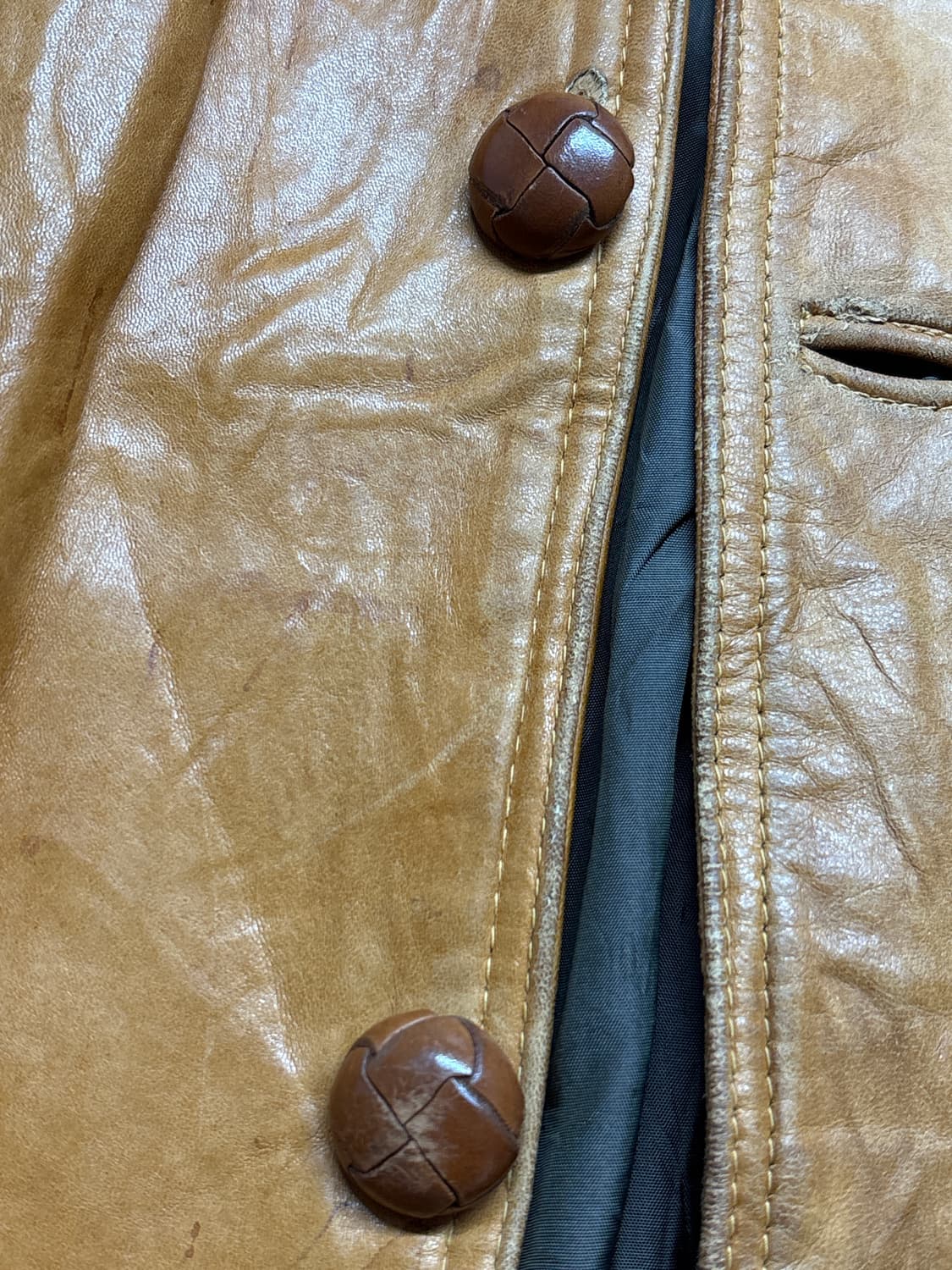 70's 릭달튼 웨스턴 레더 자켓 상품이미지5