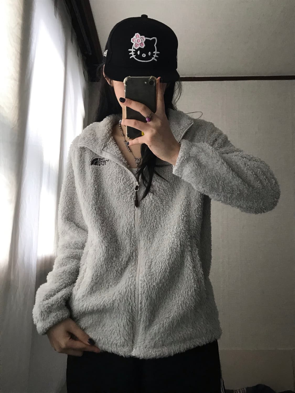 노페 연그레이 후리스 상품이미지6