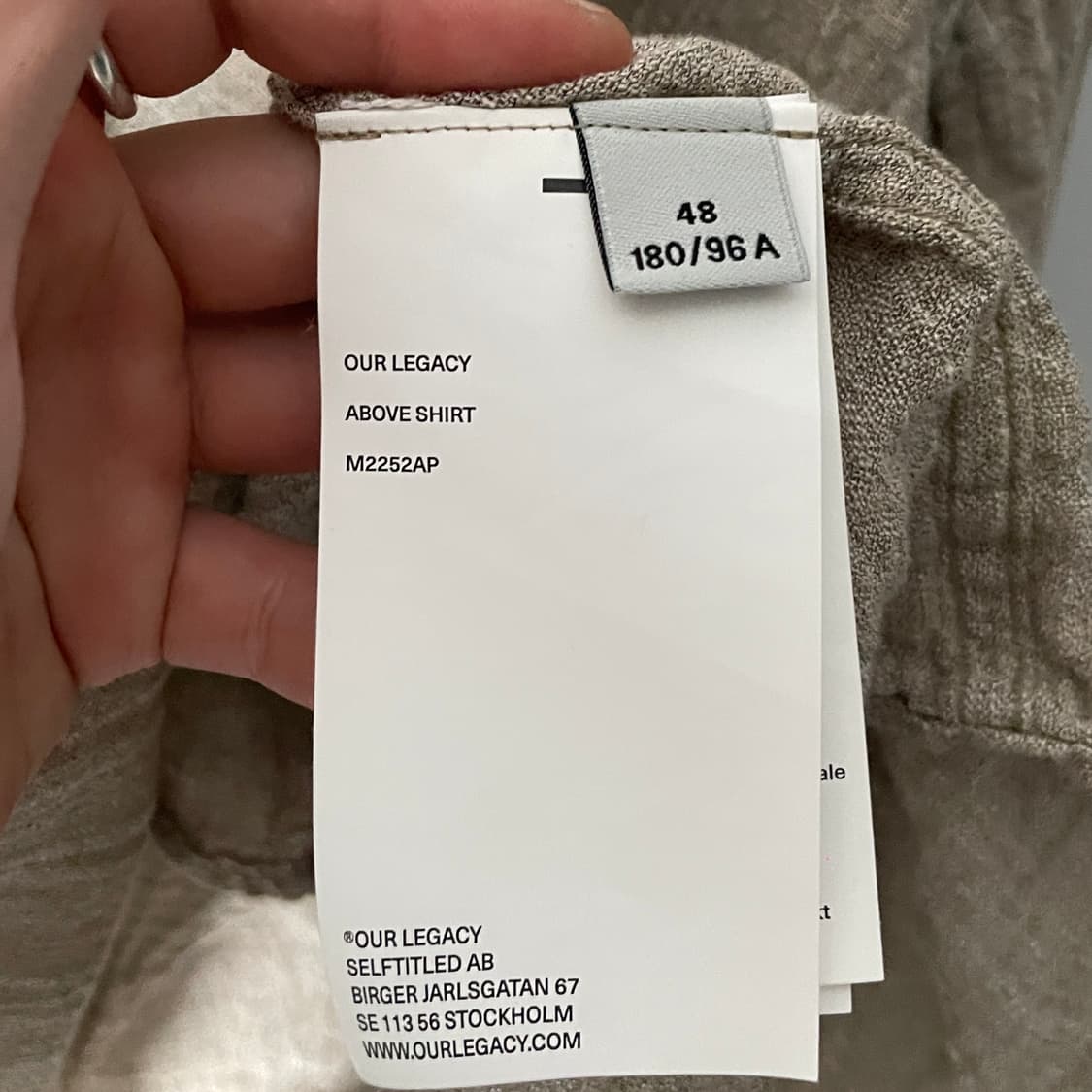 25ss 아워레가시 어보브 폴른 셔츠 (on.755)   상품이미지8