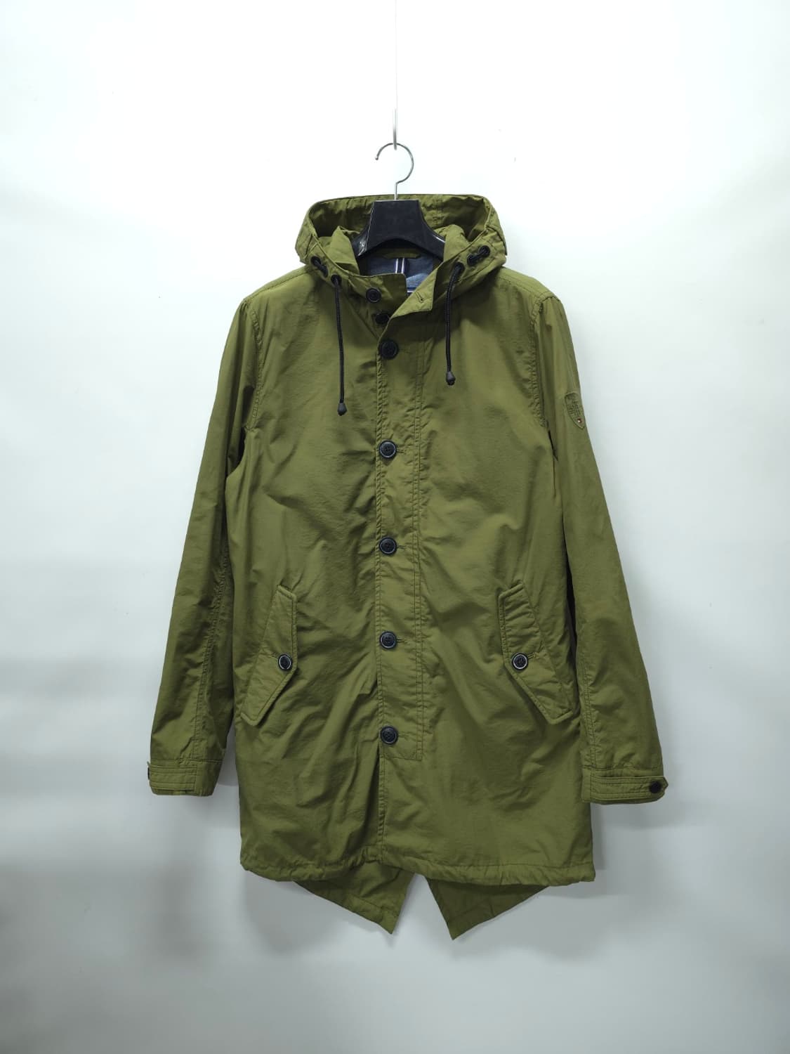 타미힐피거 남성 올리브 그린 후드 야상 자켓 (95) 상품이미지1