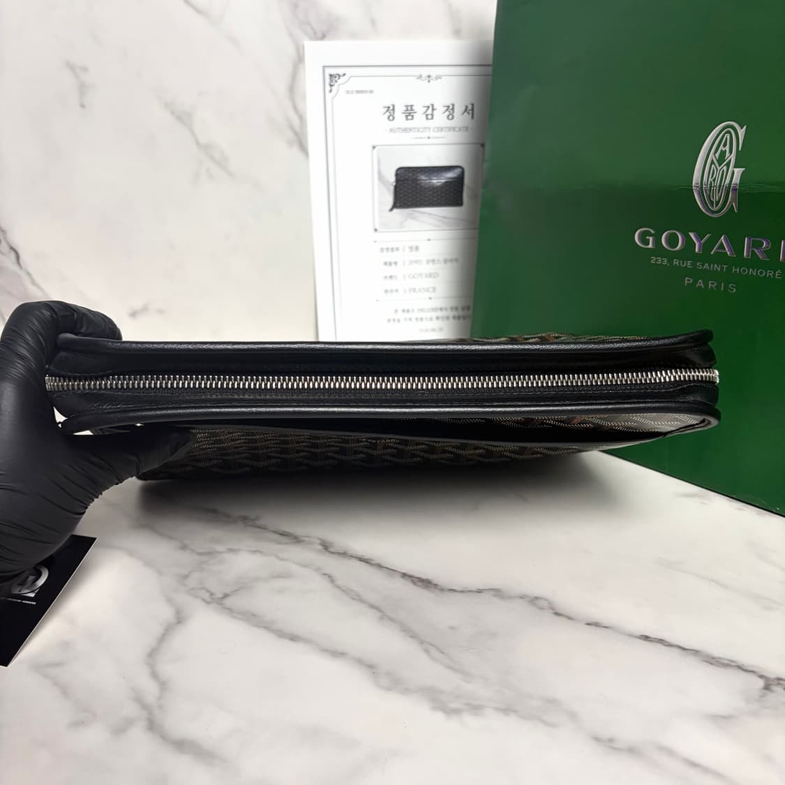 고야드 쥬방스 클러치 블랙 GM 상품이미지6