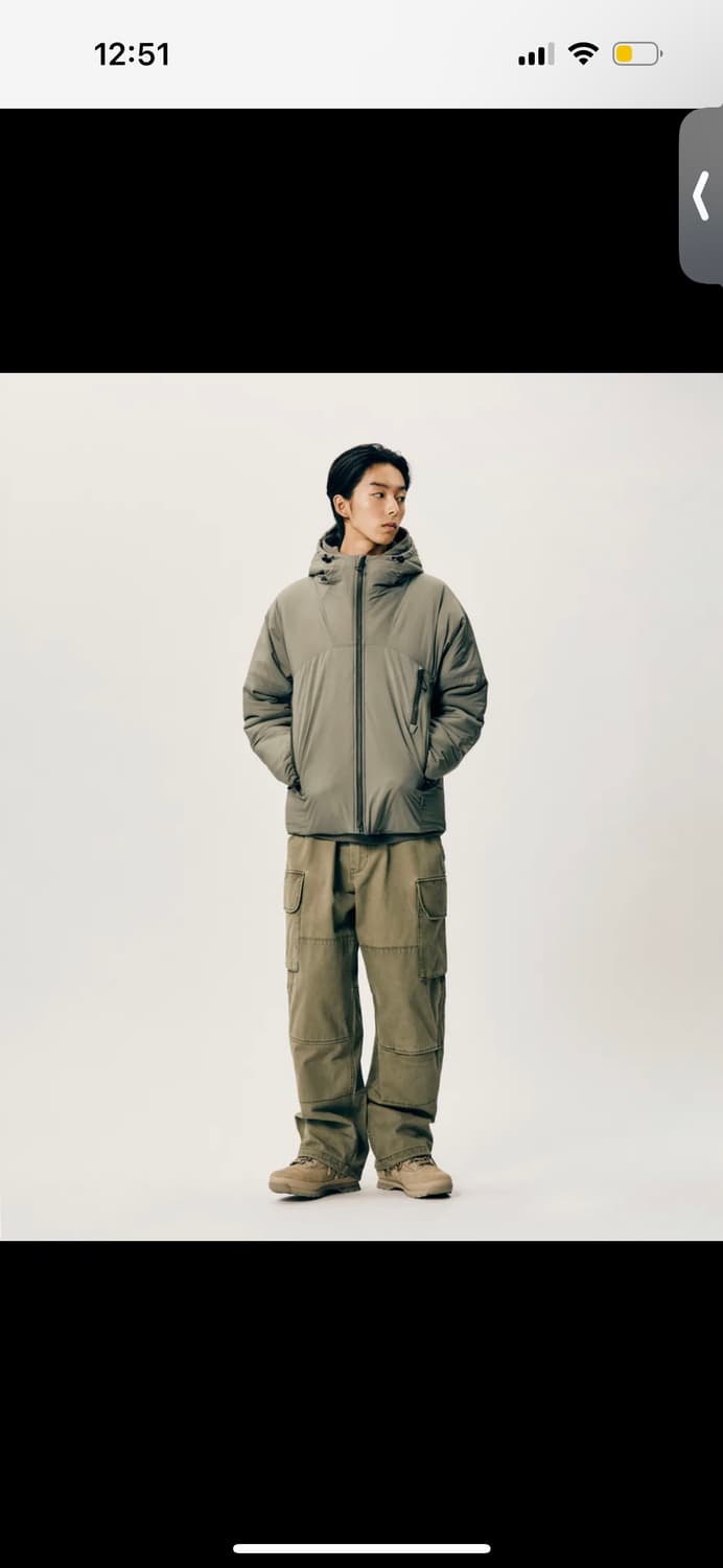 에스피오나지 패딩 자켓 카키색 상품이미지2