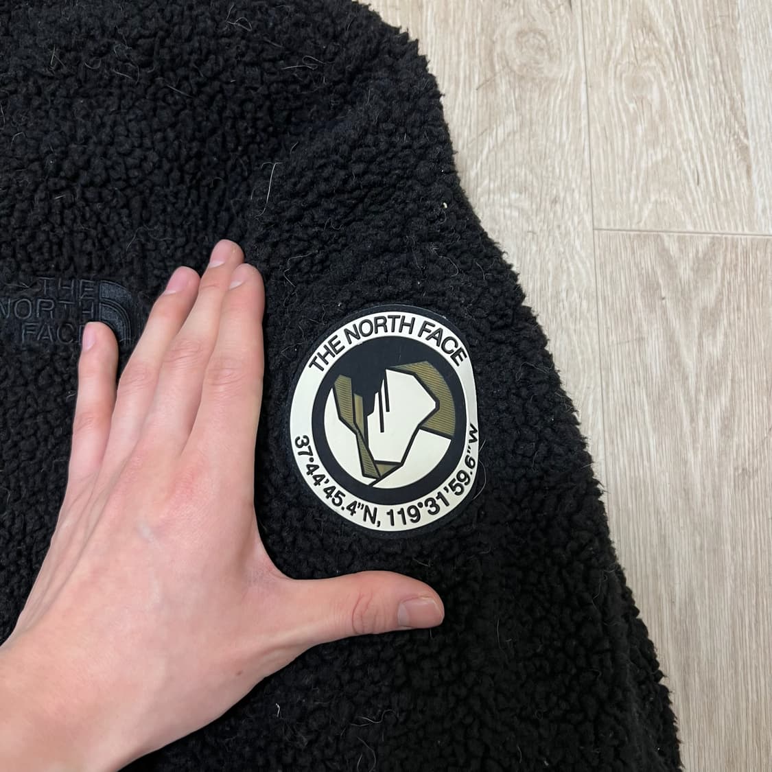 노스페이스 와펜 양털 뽀글이 후리스 자켓 M/95  상품이미지5