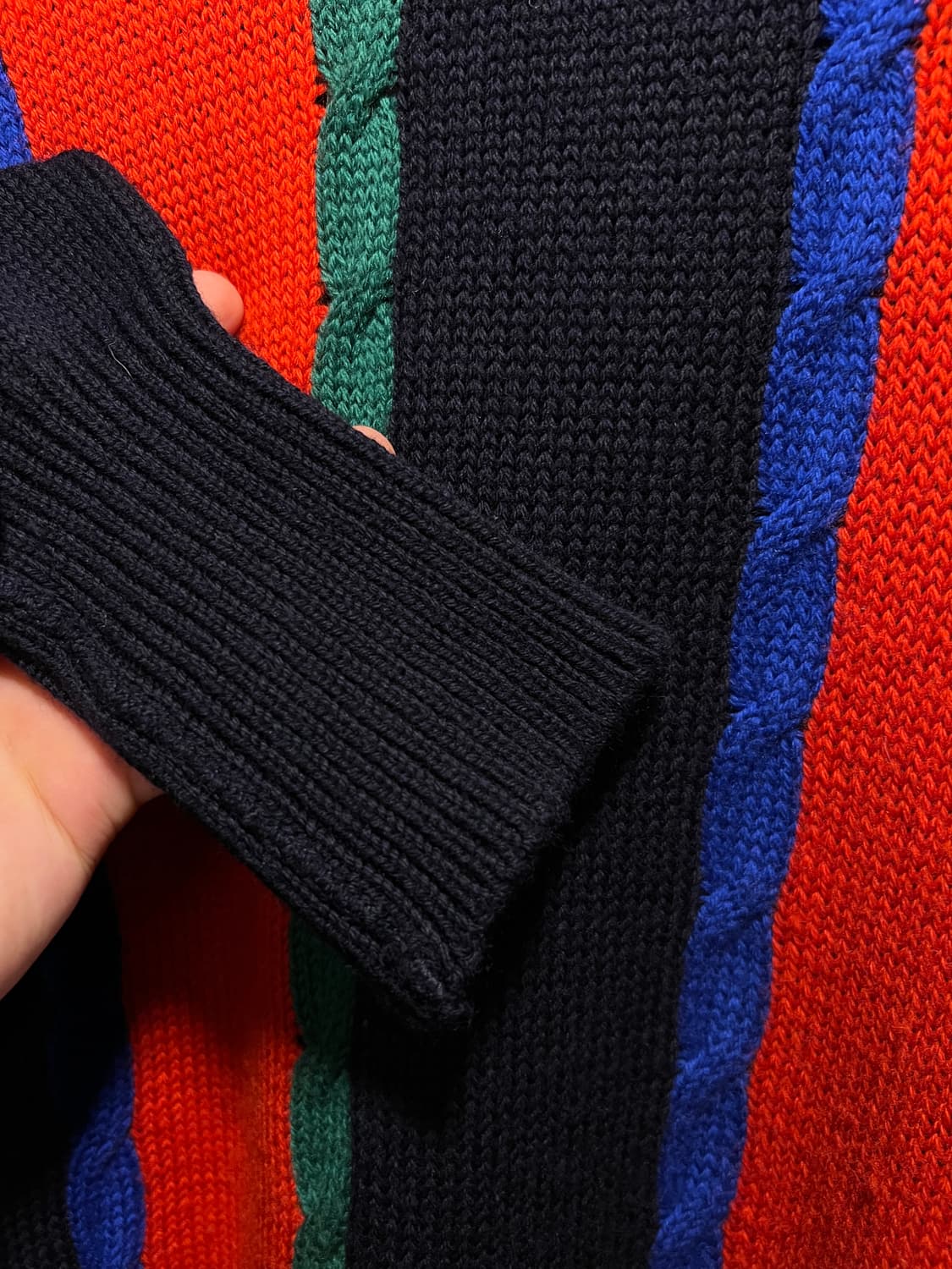 [S]90's Aquascutom 아쿠아스큐텀 영국제 멀티컬러 울 니트 상품이미지3