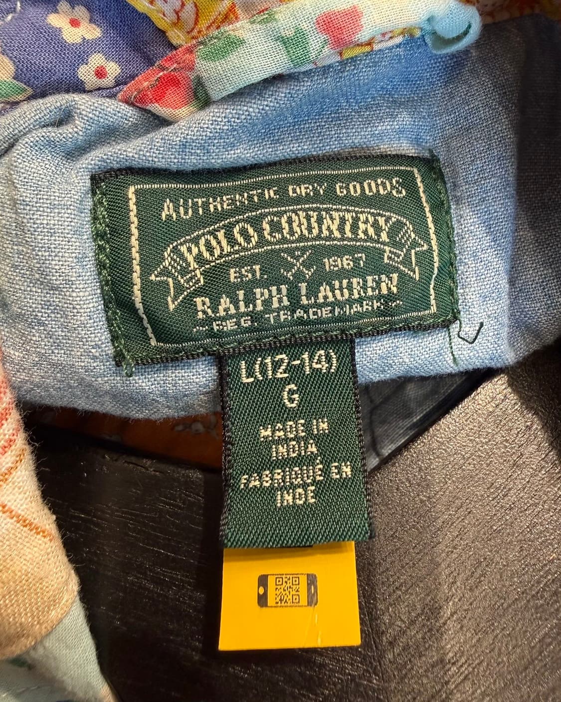 폴로 컨트리 멀티컬러 패치워크 플로럴 코튼 자켓 상품이미지7