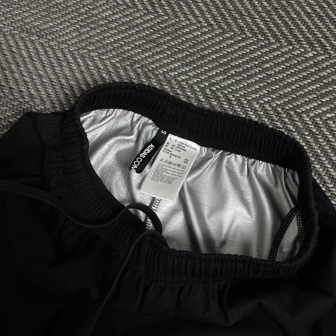 아디다스 퍼포먼스 사우나 슈트 트레이닝 조거 팬츠 블랙 y 4853 상품이미지6