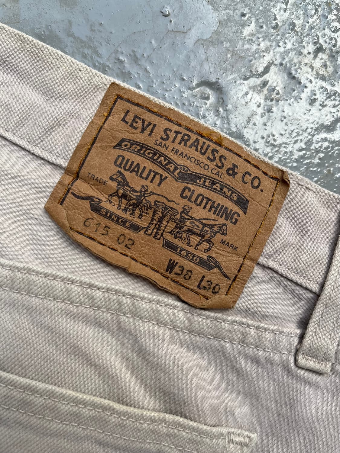 1990s Levis 616-02 Beige Jeans 상품이미지4