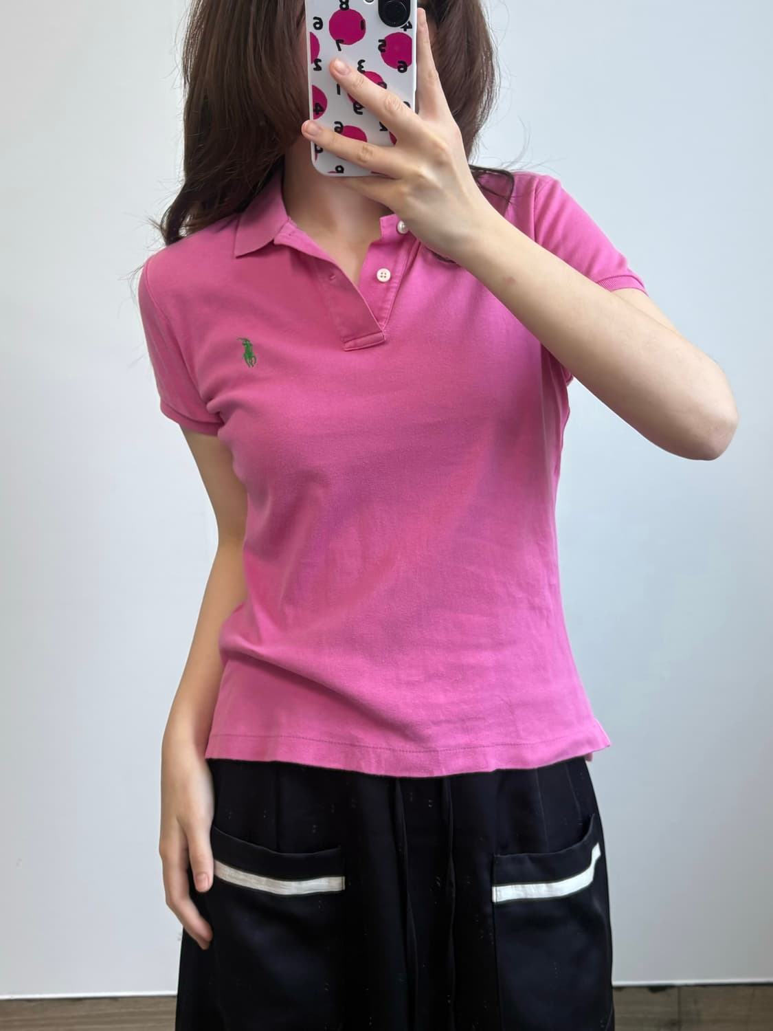 폴로 랄프로렌 핑크 PK 반팔 카라 티셔츠 상품이미지1
