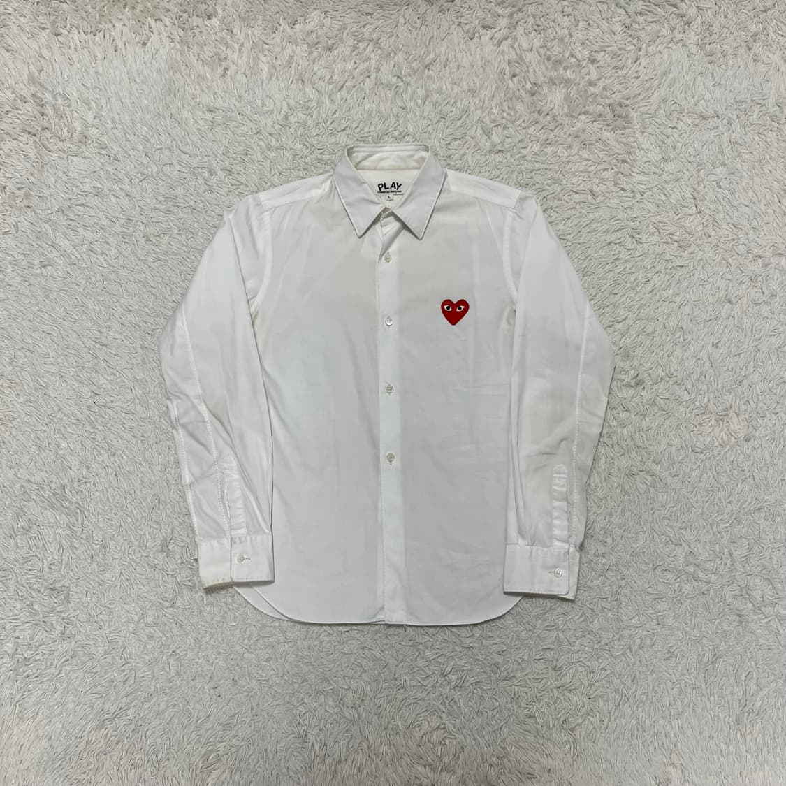 Comme des Garçons white logo shirt  상품이미지4