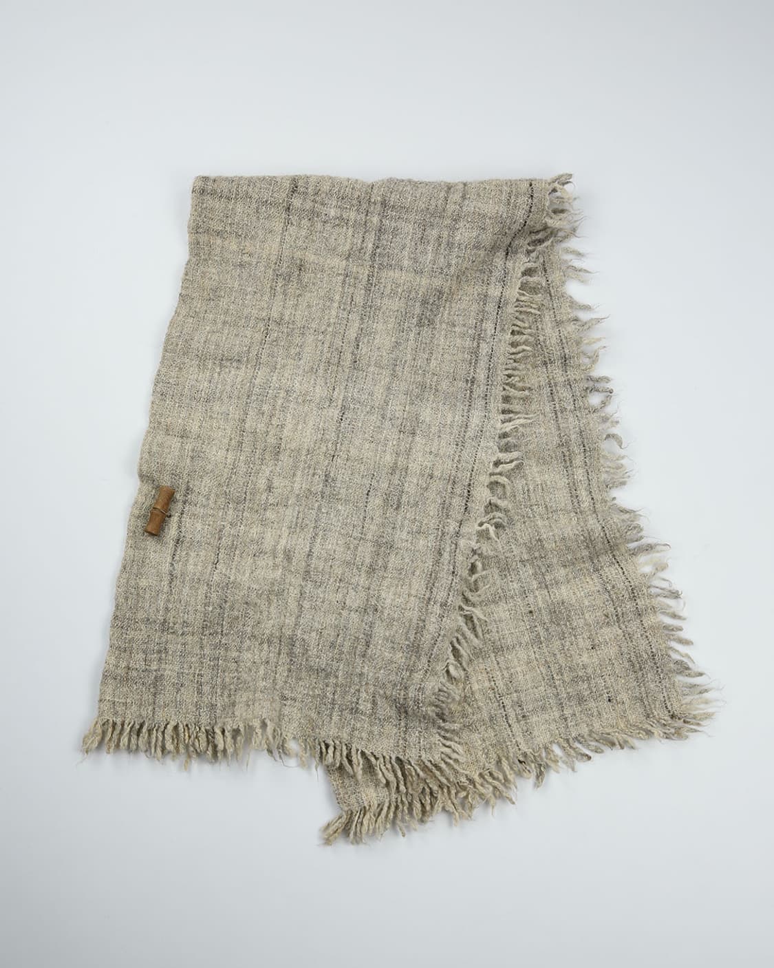 Handwoven Linen Blend Shawl 상품이미지2