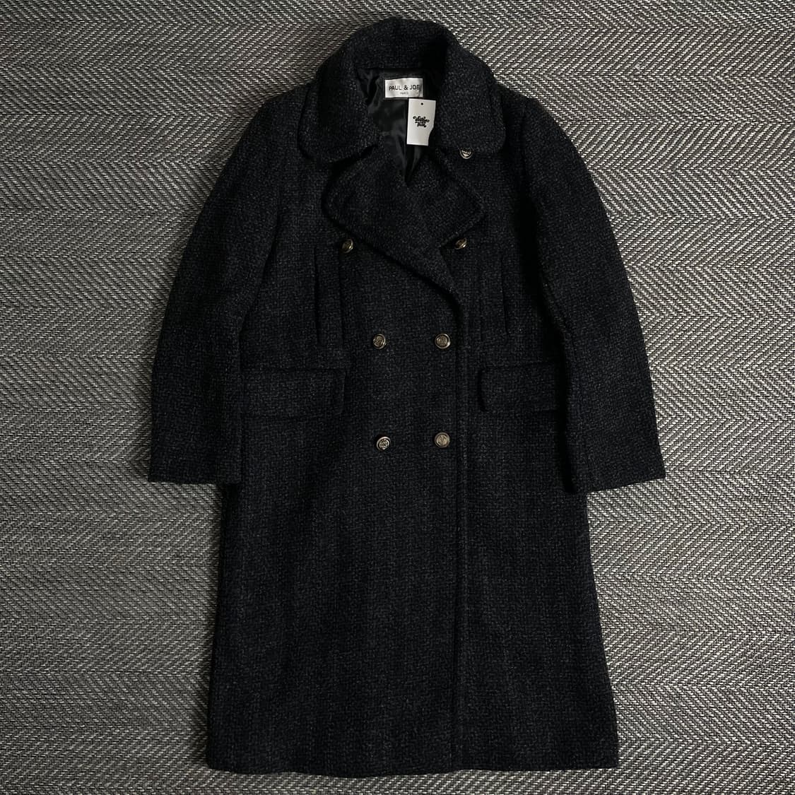 폴앤조 파리 트위드 더블 롱 코트y 2862 상품이미지2