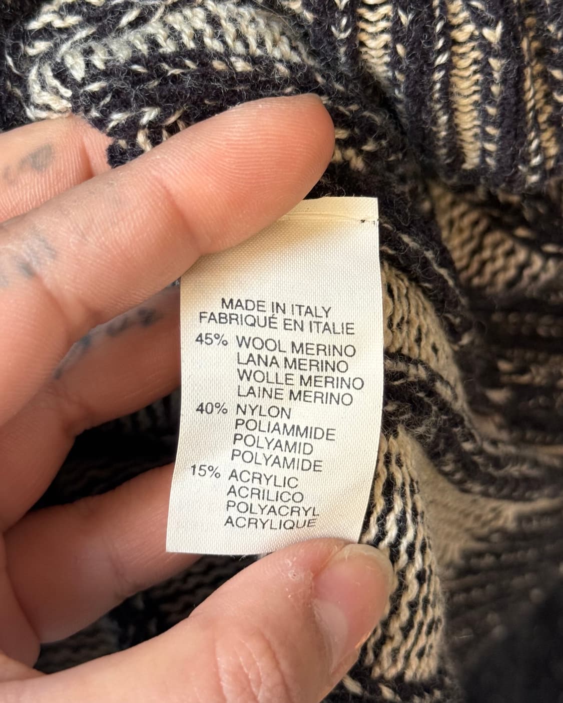 VERSACE V-neck cable knit 상품이미지5