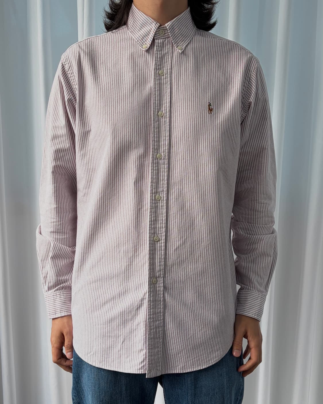 [M]폴로 랄프로렌 클래식핏 스트라이프 옥스포드 셔츠 상품이미지2