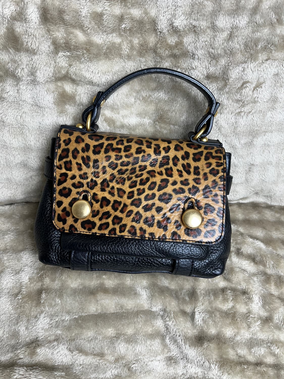 호피 가죽 핸드백 상품이미지2