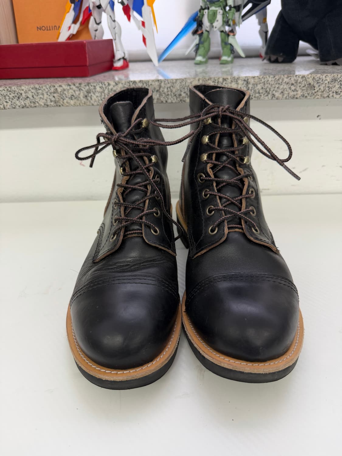 정품) 조셉트 x 헤이스트 블랙 레더 워커 부츠 270 상품이미지1