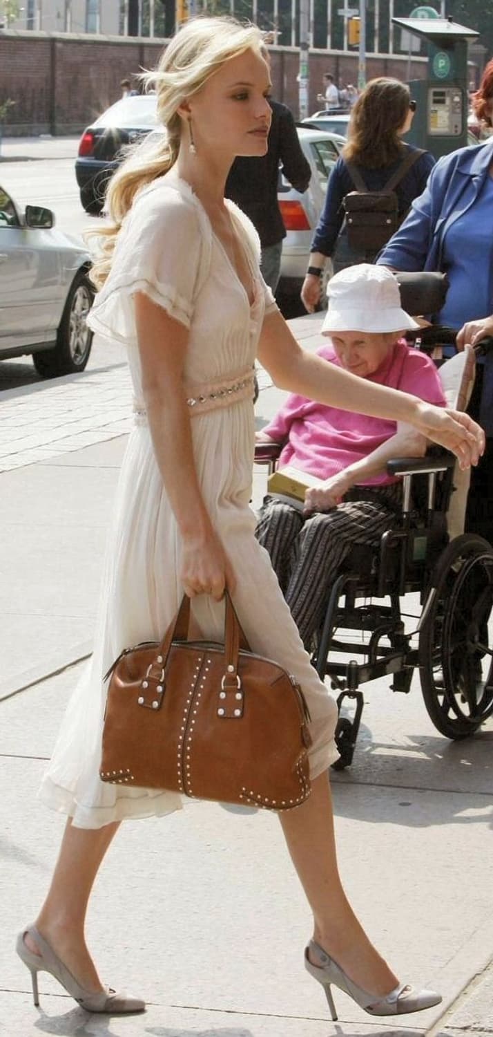 마이클 코어스 빈티지 astor 미디움 스터드 보스턴백 캐멀 상품이미지6