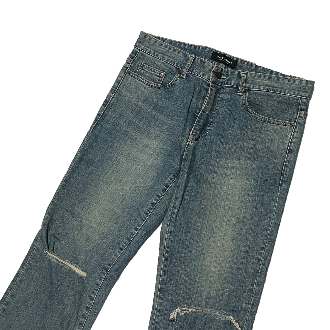 피스워커 워시드 무파진 청바지 상품이미지3