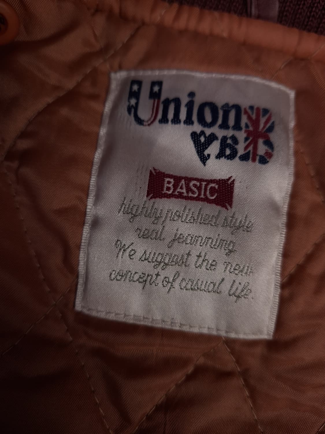 80's 일본판 유니온베이 피그먼트 레터링 MA-1 항공자켓 상품이미지3