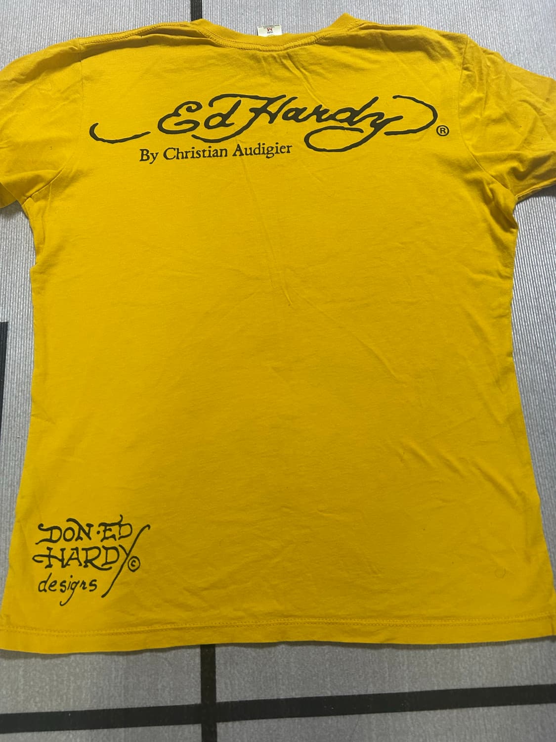 흰색 에드하디 프린팅 티셔츠 m사이즈 상품이미지3