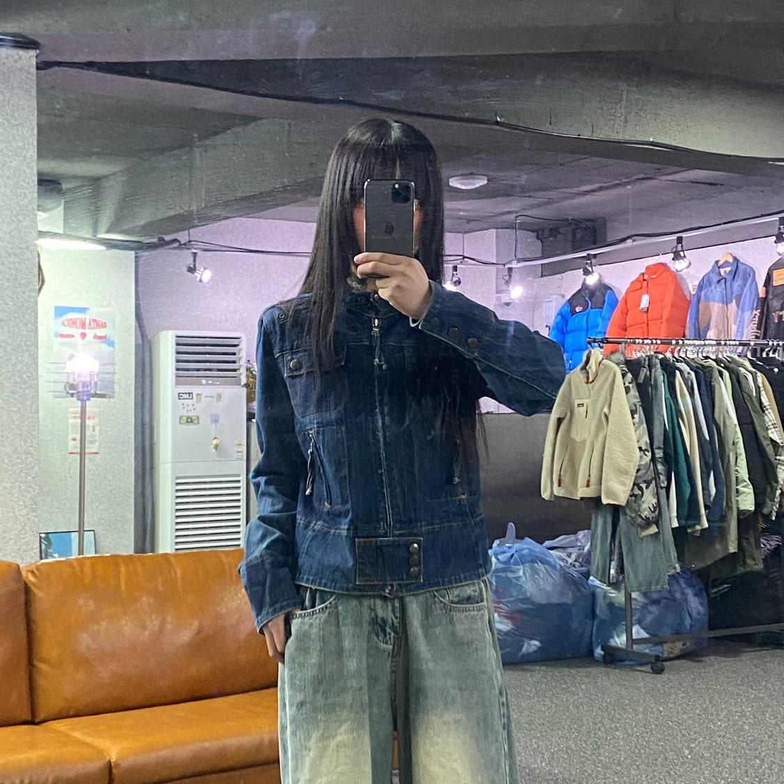 폴로랄프로렌 폴로진스 데님 바이커 자켓 B4285 상품이미지1