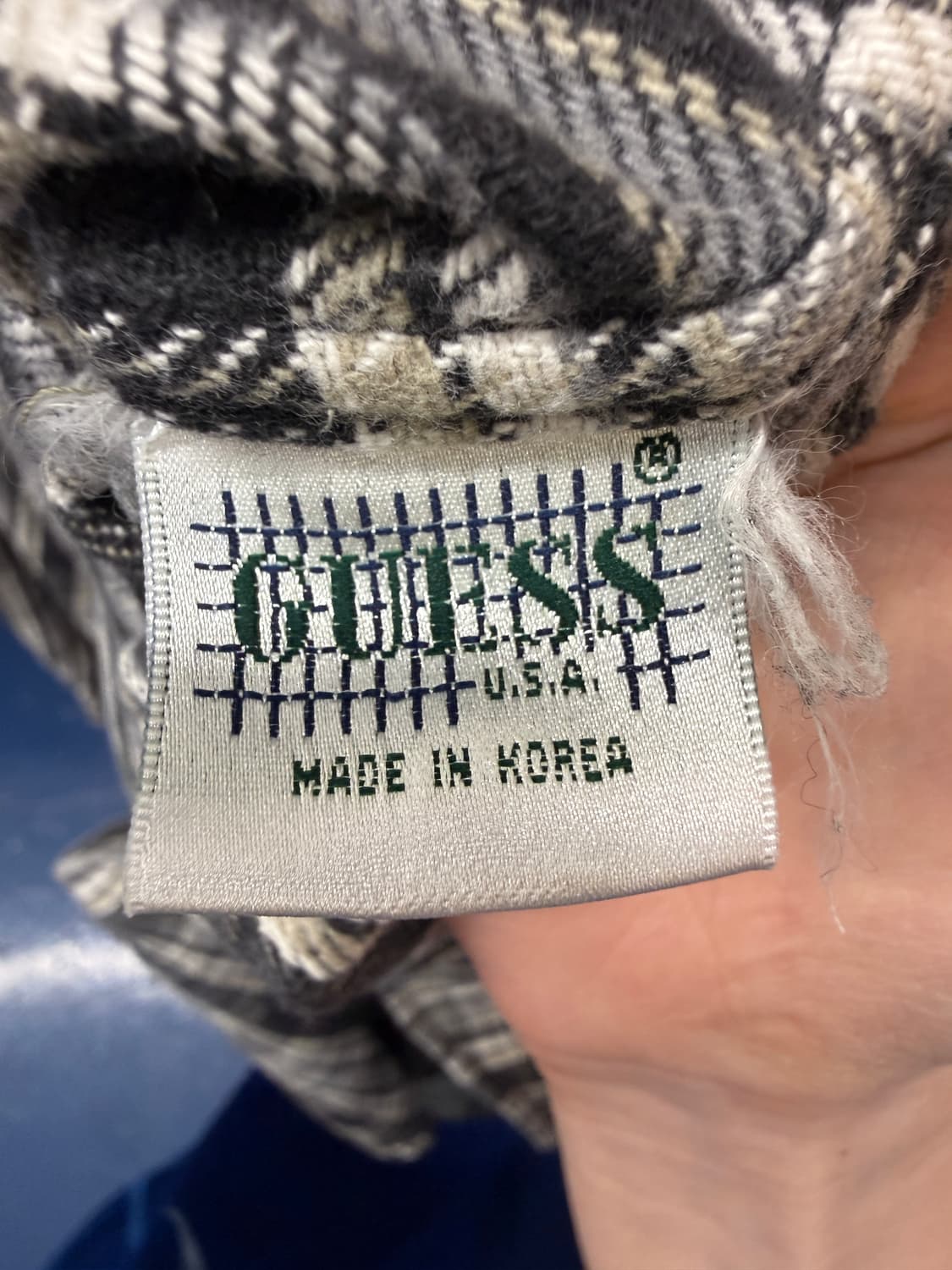 1990s Guess 게스 체크 셔츠 상품이미지7