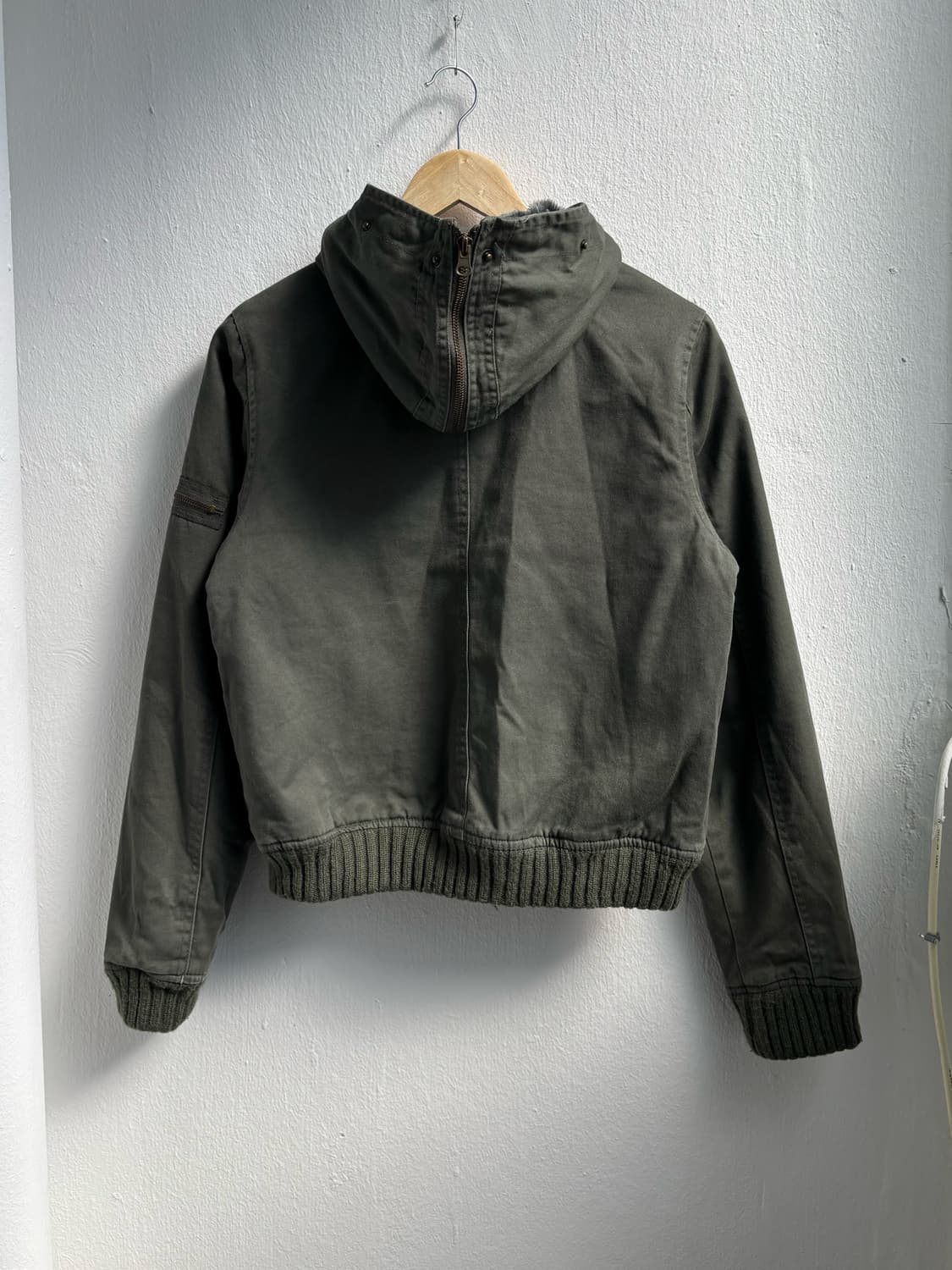 Vintage Khaki Fur Hood Jacket  상품이미지5