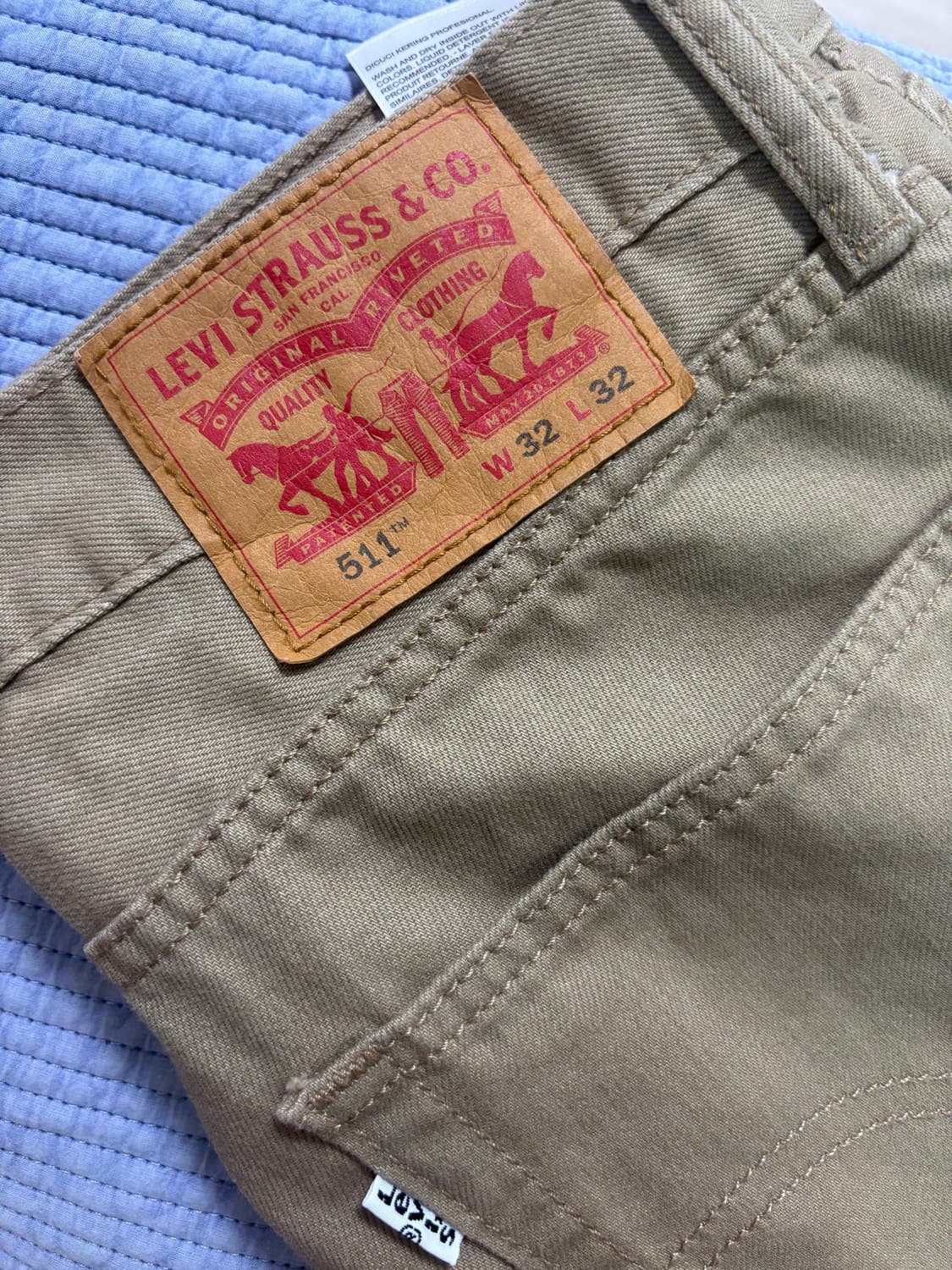 리바이스 511 청바지 W32 L32 베이지 상품이미지1