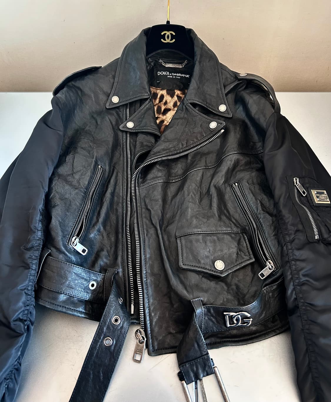 돌체앤가바나 가죽 봄버 자켓 상품이미지4