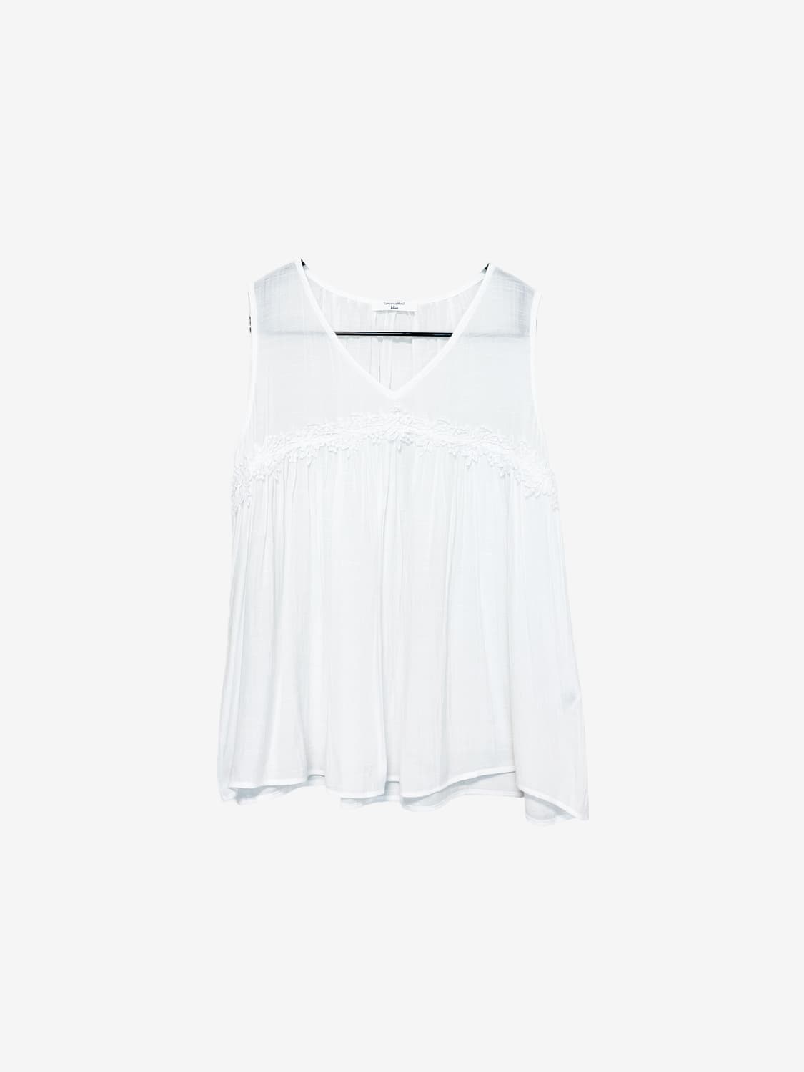 Flower Lace Sleeveless – White 상품이미지5