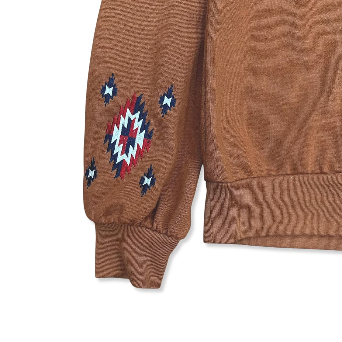 Brown Fringe Detail Sweatshirt 상품이미지3