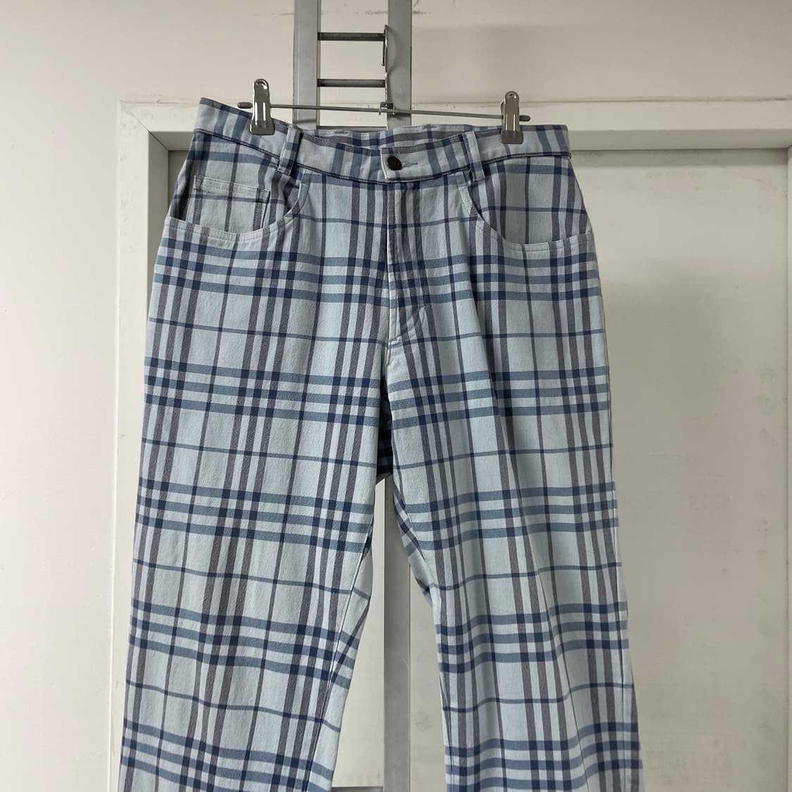 버버리 노바 체크 팬츠 블루 32 상품이미지2
