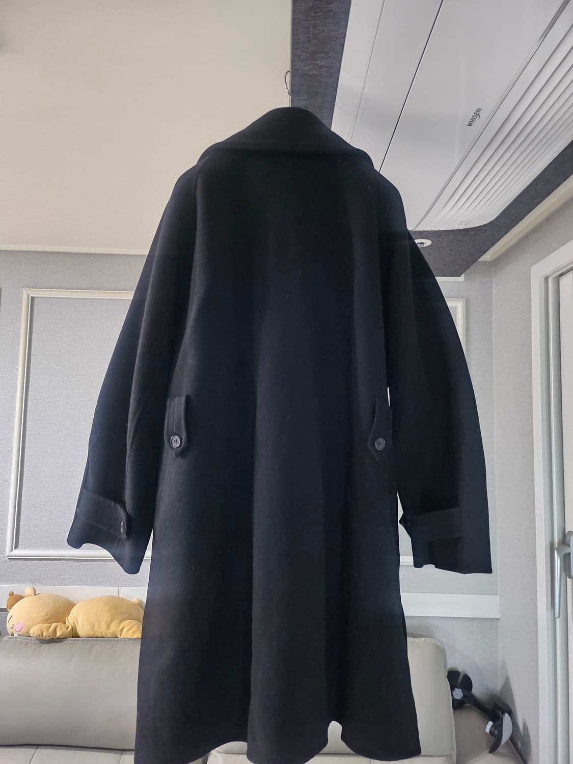 [거의 새것] 시스템옴므 핸드메이드 오버핏 울 캐시미어 코트 100 상품이미지2