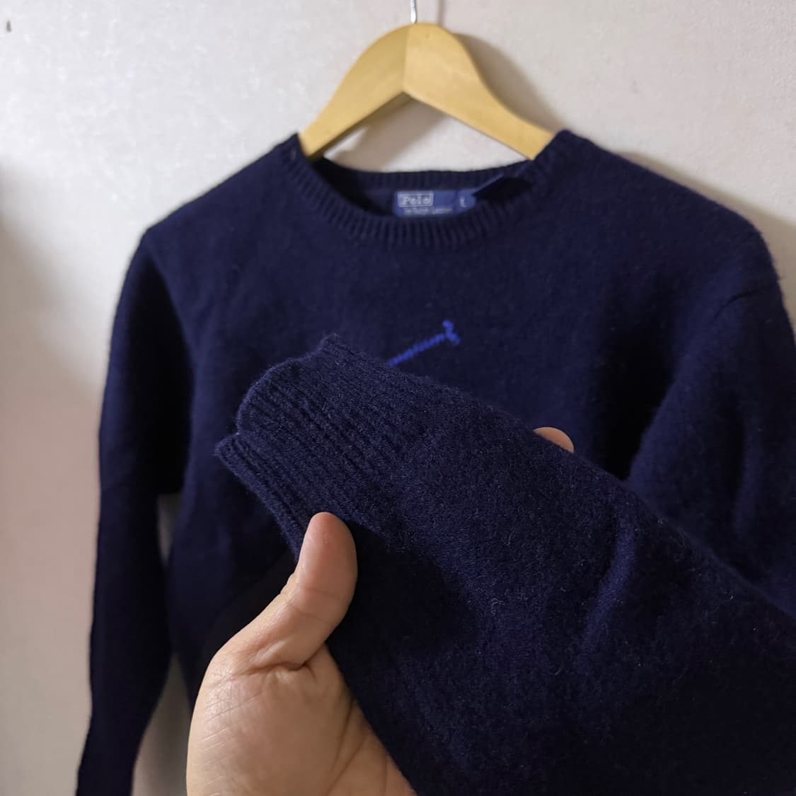 폴로 랄프로렌 빅포니 울 니트 네이비&블루 (55정도) 상품이미지6