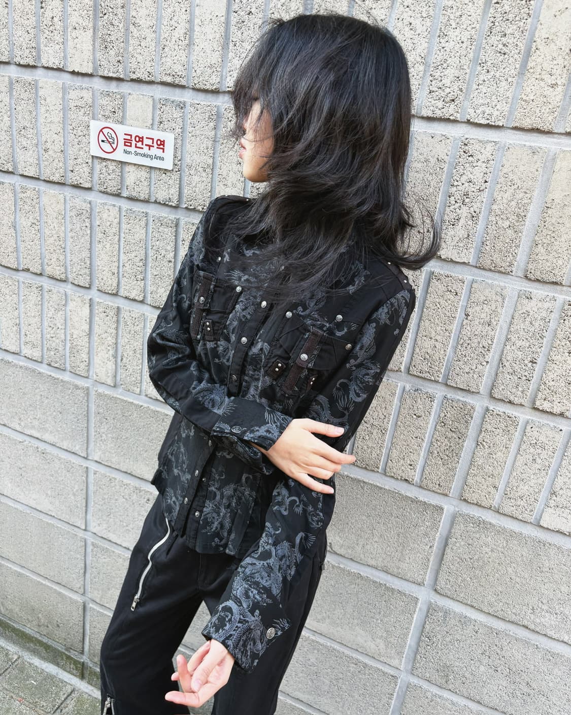 오즈온 오리엔탈 패턴 셔츠 상품이미지4