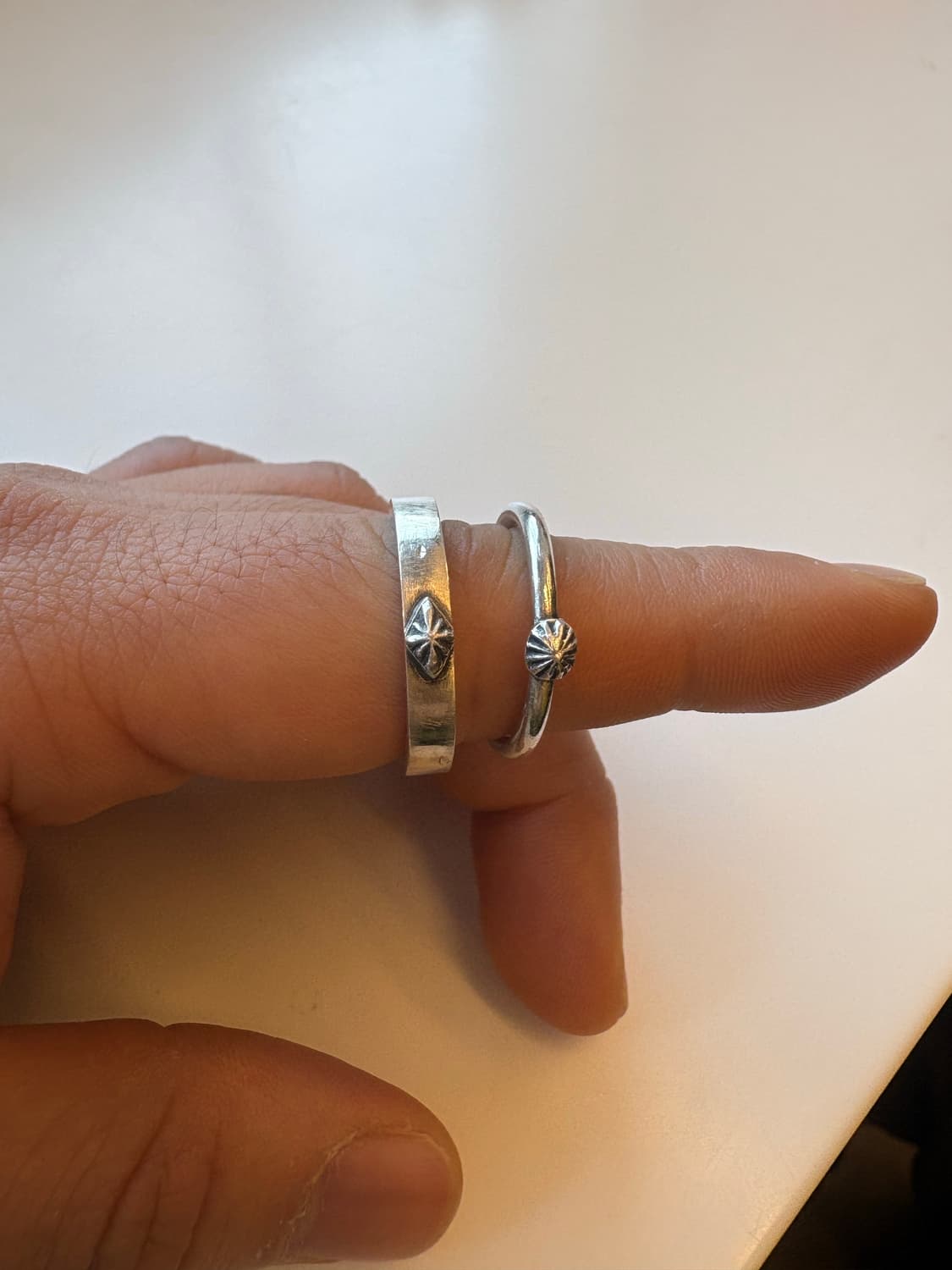 925 실버 콘초 반지 상품이미지1