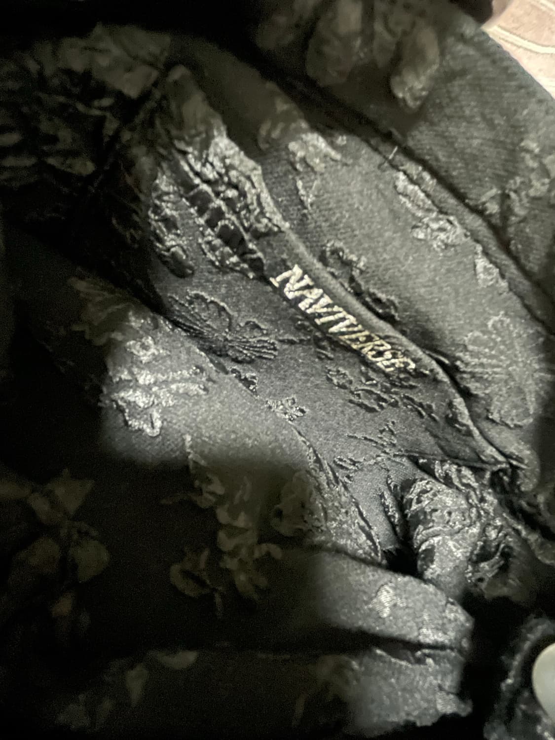 나비버스 Beads Volume bag_Black 상품이미지4