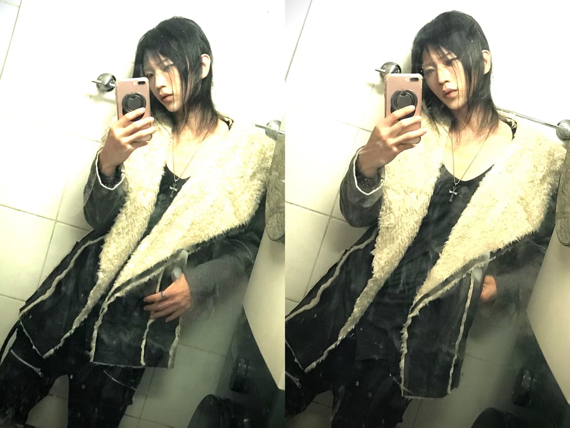 leather fur 2way jacket 상품이미지9