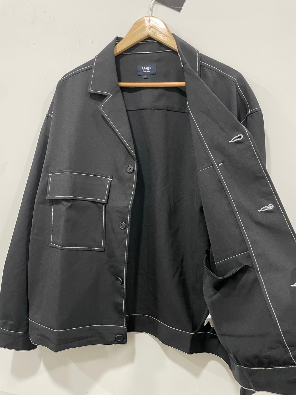 Beams heart 빔즈하트 스티치 유틸리티 셔츠 자켓 상품이미지6