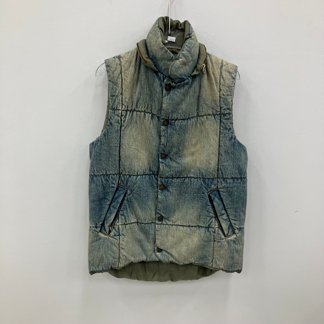 Kolor 컬러 비콘 빈티지 워싱 데님 다운 베스트  상품이미지1