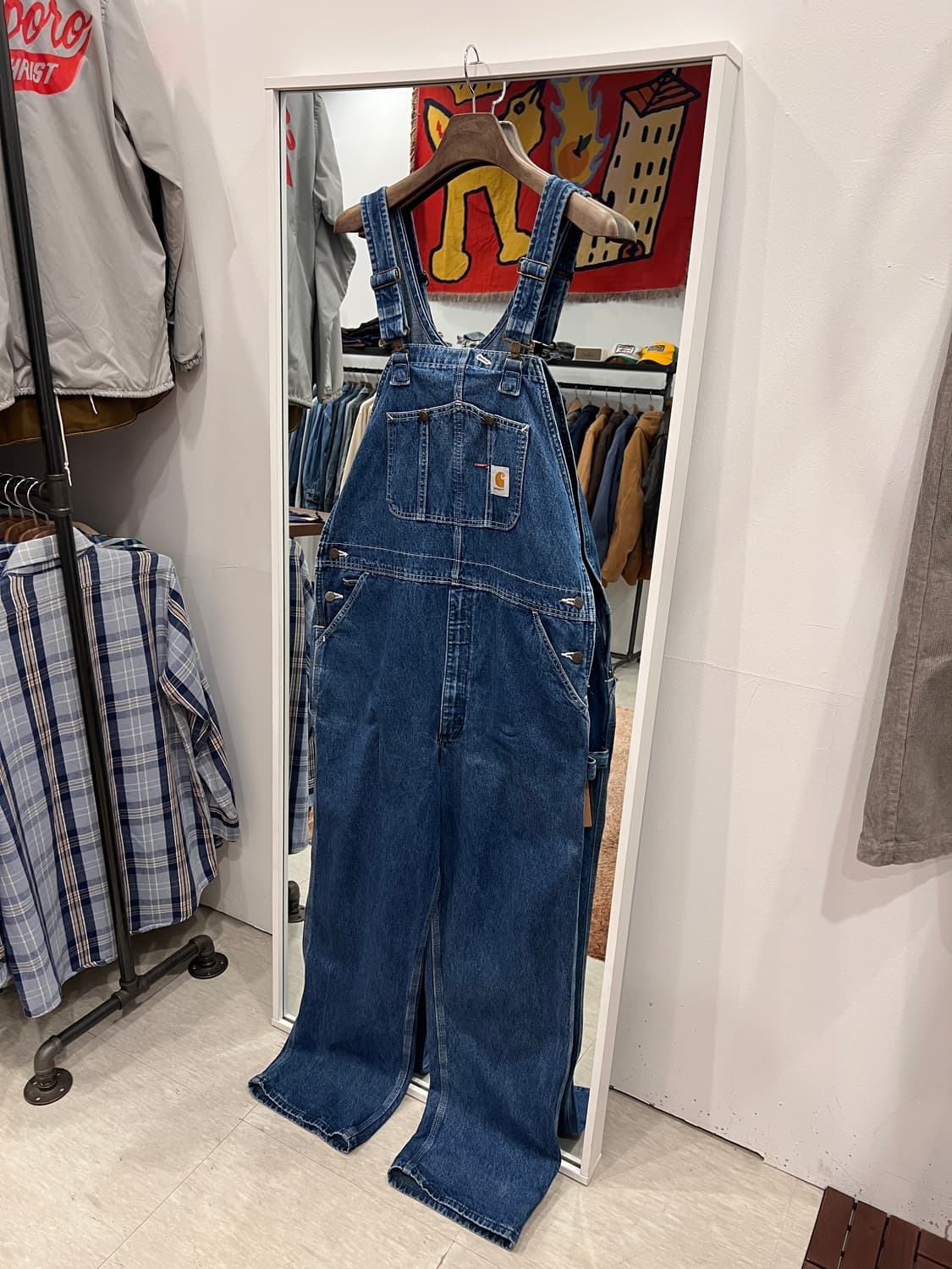 Carhartt 칼하트 Denim Bib 데님 카펜터 오버롤 상품이미지1