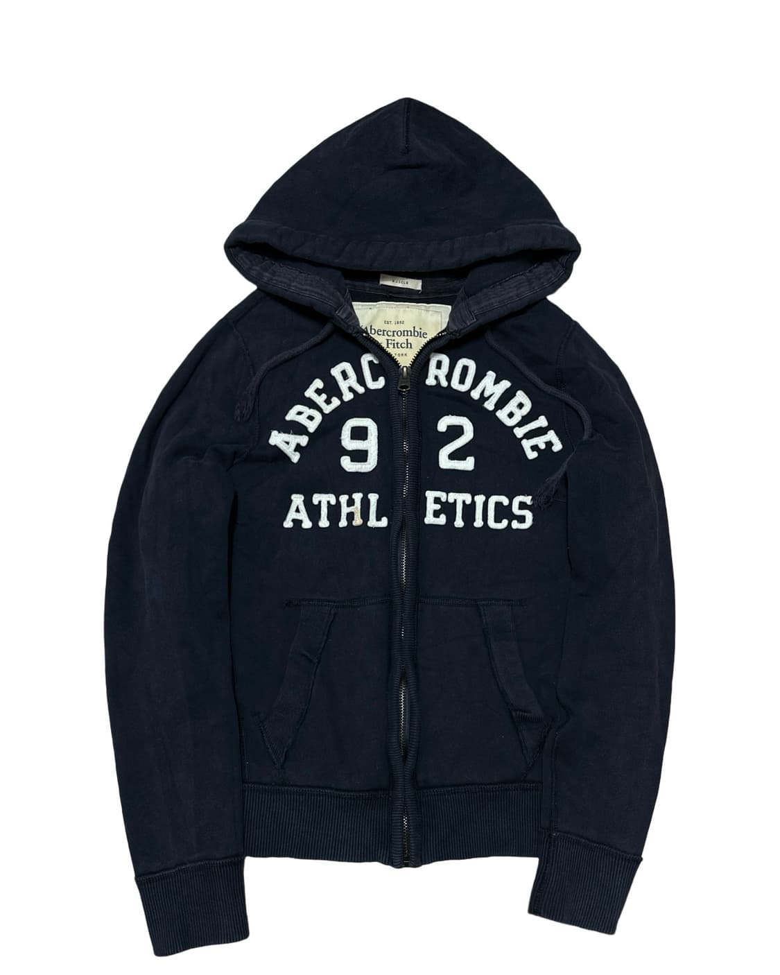아베크롬비 아치로고 네이비 후드집업 상품이미지1