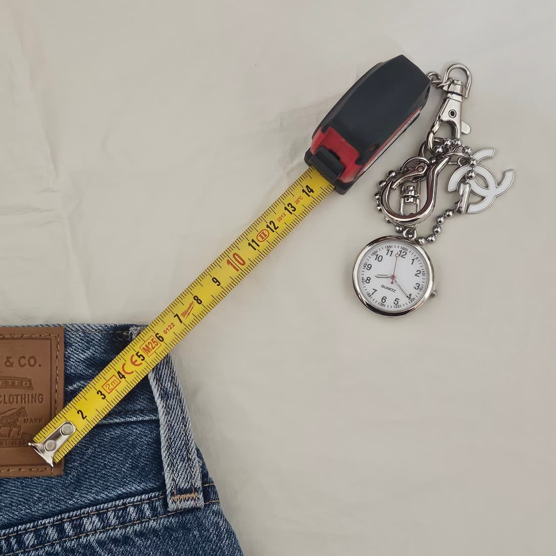 샤넬 빈티지 업사이클링 키링 바지체인 바지키링 상품이미지2